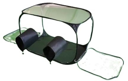 BBTISG Still Air Box Pilz Mykologie Dampf Haube, 60 x 60 x 90cm Pilz Wachstumsbeutel Tragbares Pilz Wachstumszelt Set Tragbarer Pilzzuchtbehälter (schwarz)