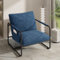 Hawthyhome Sessel•Loungesessel•Relaxsessel Wohnzimmer modern Relaxsessel mit Metallbeinen, Oxford-Stoff, für Wohnzimmer/Schlafzimmer Bis 130kg Blau