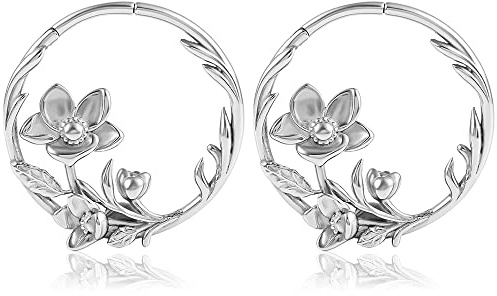 DOEARKO Pesos Dilataciones Orejas Expansores de Oreja de Túnel de Carne de Acero Inoxidable Túneles para Orejas Piercing Joyería para Hombres y Mujeres 3mm (Plata)