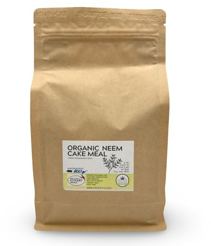 ALMICANNA: Neem Cake Meal 500g - Pures Neemsamen Mehl - Organischer Universaldünger und Bodenverbesserer mit hohem Stickstoffgehalt - Natürliches Insektizid
