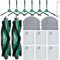 Accessoires Kit pour iRobot Roomba Combo 2 Essential Y0140/Y0112/Y0110, pour Roomba 105 Combo Rechange, 2 Brosses Principales, 6 Tampons Vadrouille, 6 Filtres, 6 Brosses Latérales, 1 Brosse Nettoyage