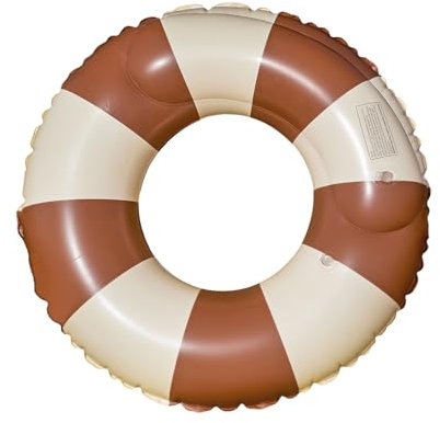 Anello di nuoto gonfiabile - Salvagente Adulto - Salvagente Adulto - Anelli Gonfiabili Piscina Galleggiante - Salvagente Adulti in PVC con Valvola d'Aria - ideale per feste in piscina (Marrone)