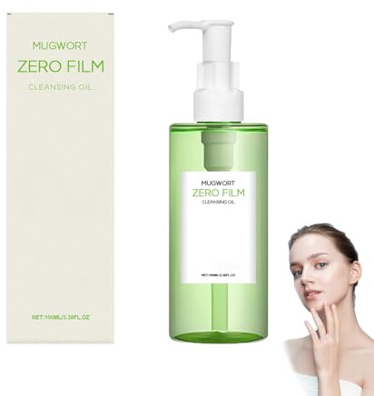 Olio per la pulizia dell'artemisia, struccante impermeabile per tutti i tipi di pelle, doppia pulizia dell'olio per il viso, olio detergente rapido per rimuovere i punti neri, adatto a tutti i tipi di