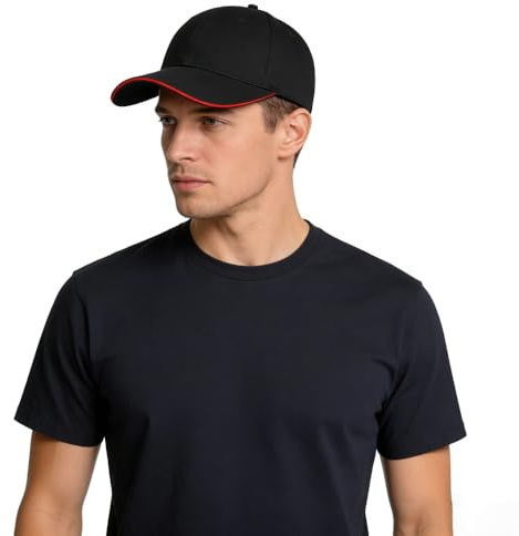 ITODA Casquette de Golf Longues Visiere en Coton Casquette Baseball Homme Femme Chapeau de Soleil/Voyage/Camping Protection Solaire Anti-UV Sun Cap Ajustable, idéal pour Printemps Eté