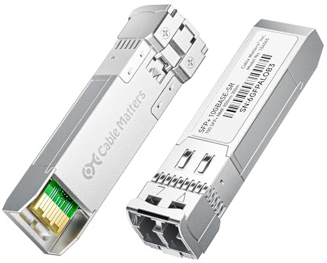 Cable Matters 2-Pack 10GBASE-SR SFP+ a LC Multi Modo 10G Transceptor de Fibra Modular para Cisco, Ubiquiti, TP-Link, Huawei, Mikrotik, Netgear, y Supermicro Equipo