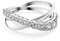 Swarovski Hyperbola Ring, Weiss, Rhodiniert