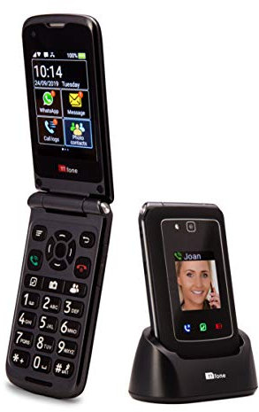 TTfone Titan TT950 Whatsapp Touchscreen Senior Big Button Flip Mobile Phone - Pay As You Go (Giff Gaff PAYG)