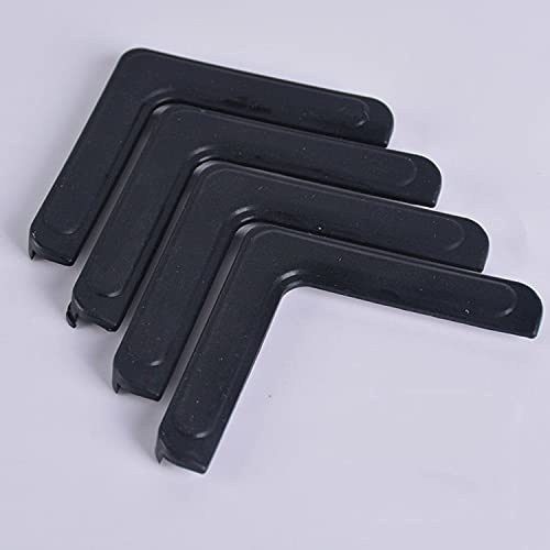 Protezione angolare in gomma per angoli del tavolo, paracolpi per angoli del tavolo per bambini, utilizzato per proteggere gli angoli del tavolo e gli angoli dei mobili (black,4)