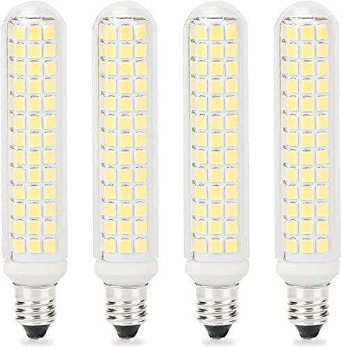 Lampadina LED E11 13W Dimmerabile 130W Alogena Equivalente 1300LM 2835SMD AC 220V 360° Angolo del Fascio, senza Sfarfallio per Lampadine Lampadari LED Illuminazione,Cold white,4 Pack