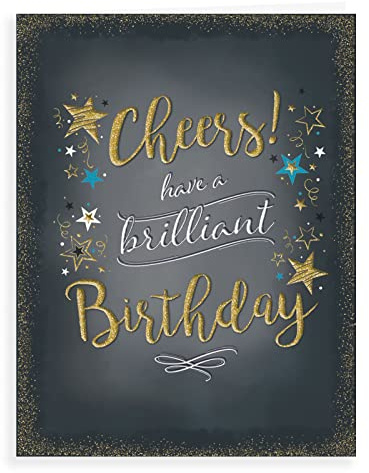 Piccadilly Greetings Modern Male Birthday Card - 8 x 6 inches