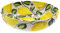 CERÁMICA ESPAÑA | Keramische Salatschüssel | Original Salatschüsseln | Salatschüsseln Dekoration Zitronen - Modell M01 | 100% handgefertigte Dekoration | 23x23x5.5 cm