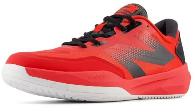 New Balance Men's FuelCell 796 V4 Hard Court Tennis Shoe, Team Red/Phantom/Silver, 7.5 M