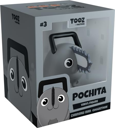 Youtooz You Tooz Black and White Pochita Vinyl Figure 2.6/'', Official Licensed Black and White Pochita Collectible from The Popular Manga and Anime Chainsaw Man Collection