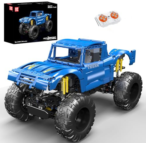 Mould King 18039 Technik Geländewagen Off-Road Buggy, 1454 Teile Bigfoot Kletterauto Baustein Modellbausatz mit Motoren, Offroader Fahrzeuge Bauset Geschenk für Erwachsene und Kinder
