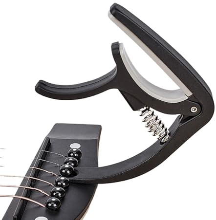 Elgitarr Capo,Elgitarr Capo Spring Action Grabber, bärbar multifunktionell