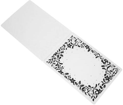HINTRMENT Dossier de Gaufrage Plastique Transparent Motifs Fleurs et Modèle pour Cartes et Scrapbooking Embossing Folder pour Créations DIY