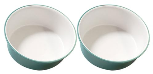 Mipcase Bassine Plastique 2 Pièces Verte et Blanche Taille Moyenne, Bac Multifonction pour Laver le Visage, Pieds et Mains, Accessoire de Bain Portable et Facile à Nettoyer, Usage