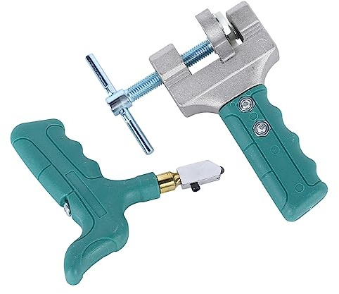 RASTKY Ergonomischer Glasfliesenschneider Schneidet Effizient Glasfliesen. Robuster Grifföffner mit Brechzange für Professionelle Fliesenprojekte. Stahl-Aluminium-Legierung, 16 X 13 X 7,1 Cm