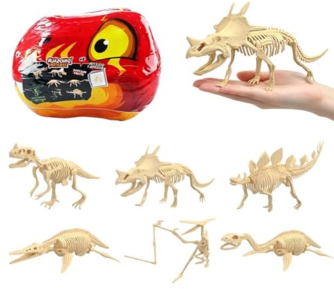 Generisch Set di scavo con dinosauro, giocattolo e educativo | per fossili di animali | per e ragazze, casa, scuola, aula, sala giochi, compleanno