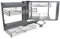 KuKoo Magic Corner Eckschrank Korb Küchenschrank Körbe Schrankauszug Schrankkörbe Küchenkorb Korbauszug Schrankauszüge Schrankkorb Küchen-Regal Soft Close Funktion Aufbewahrungskörbe 90cm - 100cm