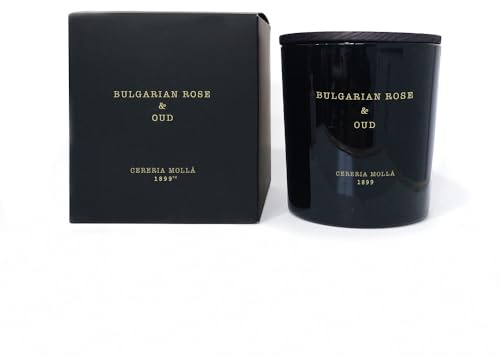 CERERÍA MOLLA 1899 | XL Kerze Bulgarian Rose & Oud | 3-Docht Aromakerzen | 80 Stunden Brenndauer | Natürliche Duftkerze | Recycelbare Verpackung | Handgemachte Kerze