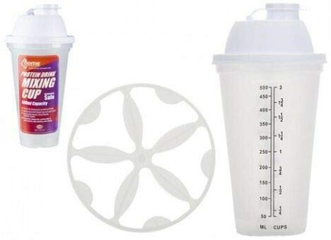 Shaker Mixer Cup - Protein Gym Water Bottle - Smart Shaker - Whey Protein Mixer