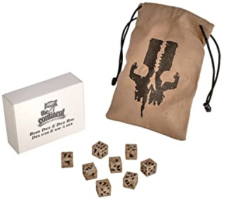 The 7th Continent - Cubo de huesos y bolsa de dados - Accesorios