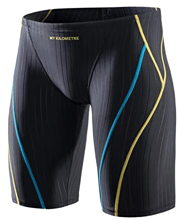 MY KILOMETRE Maillot de Bain Homme Jammer Cuissard de Natation Entraînement Longue Distance - Solide, Résistant et Confortable pour Nage Endurance