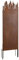 ESTEXO Sichtschutzelement Sichtschutzwand Gartenzaun Rost Sichtschutz Flames Metall Edelrost Gartendekoration Zaun (150 cm/mit Flammen)