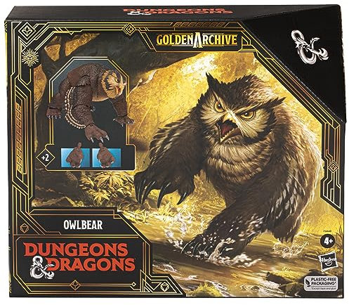 Hasbro Dungeons & Dragons Golden Archive figurine Owlbear 21 cm, Black