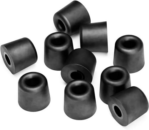 Decibullz Custom Molded Memory Foam Earbud Tips – 5 Pack Large | Comfortable Ear Bud Replacement Tips for Earphones & Earplugs