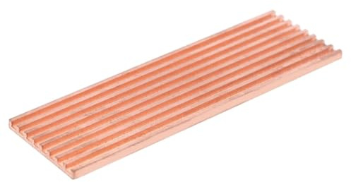 Diheohg Disipador de calor de cobre puro, adhesivo conductor térmico para M.2 2280 PCI-E NVME SSD 2 mm