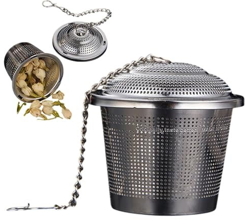 Filtro per tè, filtro per spezie – Acciaio portatile – Setaccio per spezie – Infusore di cibo per zuppa, fermentazione, caldo