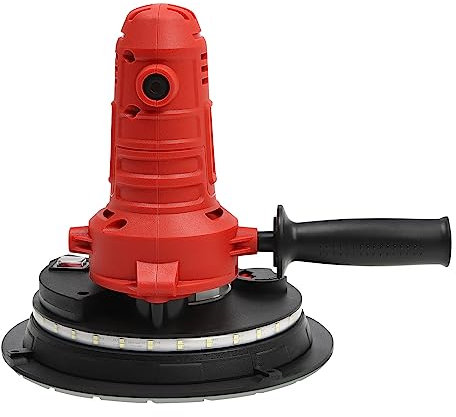 Smerigliatrice 1200 W 1200 – 2500 r/min Smerigliatrice manuale regolabile con illuminazione a LED, levigatrice per cartongesso, lucidatrice portatile, per pareti in gesso, pareti in cemento bianco