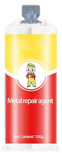 Eventerde 100g Colle De Réparation Metal Colle Puissante Pour Métal Adhésif Haute Température Étanchéité Résistante Aux Hautes Températures Pour Acier Inoxydable Acrylique