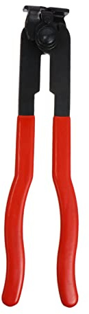 KOMBIUDA Pinza Fascette Stringitubo Professionale in con Impugnatura Antiscivolo Lunga Portata per Installazione e Rimozione in Spazi Stretti per Riparazioni Auto e Industrie