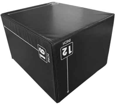 Pegciuho Attrezzo per Esercizi di Salto con Box Metrico 3 in 1, 30x35x40 Cm, Box per Allenamento di Resistente per Palestra, Style B