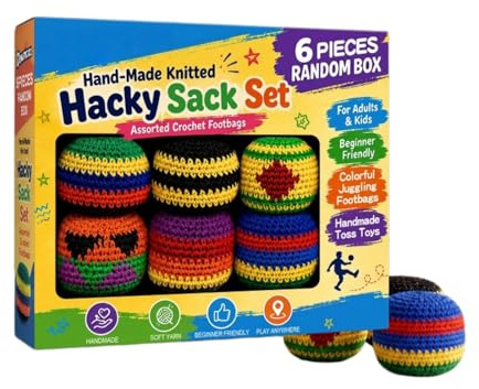 Palline da giocoleria, palle da giocoleria, borsa a maglia, confezione per principianti, palla da spiaggia, sabbia facile da afferrare palle anti stress palla con motivo geometrico colorato gioco