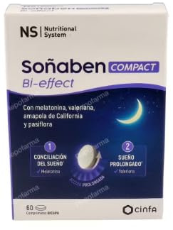 1,85 mg tvåskiktstabletter för att somna och upprätthålla vila (60 tabletter) – Familjens långverkande format