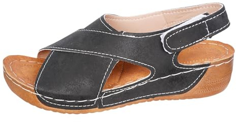 Genérico Sandalias Mujer Verano Comodas Alpargatas Mujer Zapatos Ortopedicas Comodas Plataformasandalias Cuña Deportivas Senderismo Antideslizantes de Playa Zapatillas con Punta Abierta Transpirables