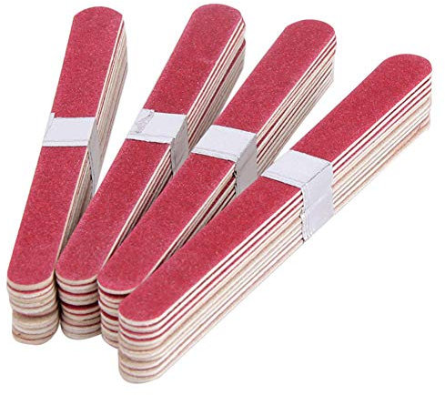 Steellwingsf - Lot de 10 limes à ongles - Rouge