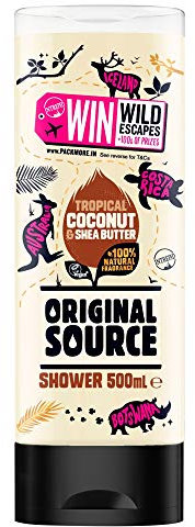 Original Source Tropische Kokosnuss- und Sheabutterdusche, 500 ml
