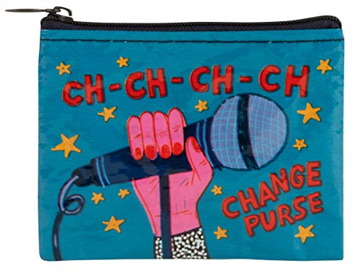 Blue Q Coin Purse – Cute Coin Pouch for Men and Women, Small Wallet Keychain Organizer, Zipper Bag for Coins, Gift Cards & Earbuds, Mini Card Holder, Compact Zip Wallet, 3h x 4w, Change Purse, One