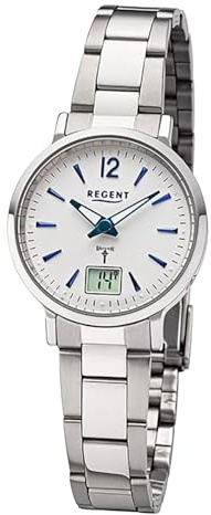 Regent Montre pour Femme Radio-pilotée avec Bracelet en métal FR 267