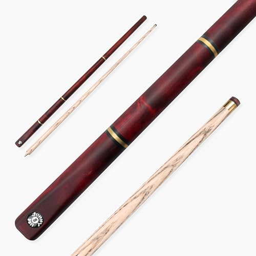 Jonny 8 Ball COMBI Adjustable 5 Piece Ash Snooker Pool Cue - 9mm Tip Elk Master (Burgundy)