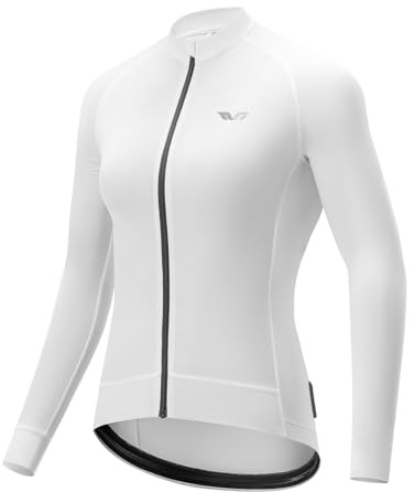 ROCKBROS TVI Maillot Ciclismo Mujer Ultraligero con Manga Larga, Ropa Ciclismo Verano Transpirable para Bicicleta Carretera Deportes al Aire Libre