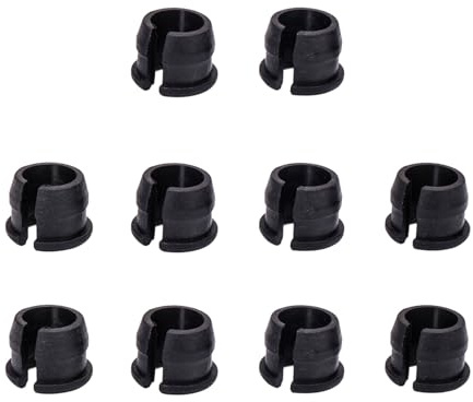 Confezione da 10 adattatori in plastica per valvole di bicicletta, portatili, adattatori in gomma per migliorare le esperienze di ciclismo, pompe ad aria, connettore