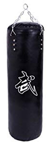 Sacco da Boxe da Terra 60cm / 80cm 100cm 120cm PU in pelle Boxing Sandbag, sacchetto di sabbia tailandese, Target pratica sanda fitness(Length 60cm)