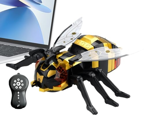 Générique Jouet Robotique Grimpeur Télécommandé | avec Sons de Bourdonnement et Lumières,Jouet de Farce et Blague,Animal Rampant Téléguidé pour Garçons Filles Cadeau Anniversaire