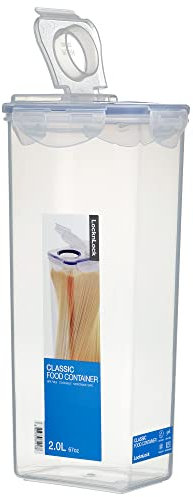 Lock & Lock HPL819F Spaghetti Pasta Food Container with flip lid, 2L